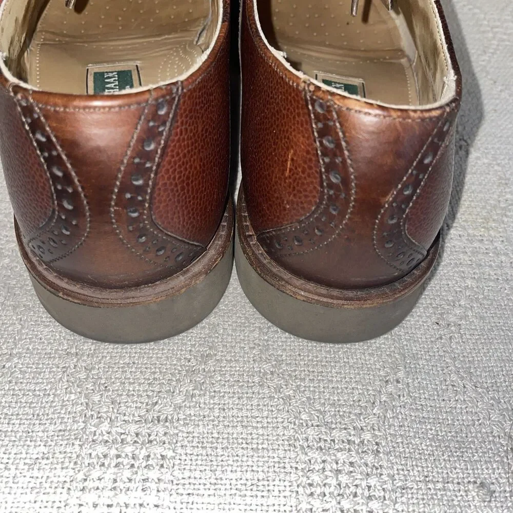Cole Haan Men’s Saddle Oxfords Size 10 D Brown Leather Going Out Party Fun